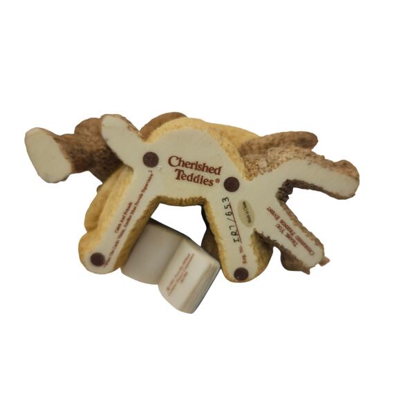 VTG 1999 Enesco Cherished Teddies 661996 Caleb and Friends Resin Figurine 3" - Picture 7 of 8